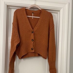 Free People Found My Friend Burnt orange Cardigan